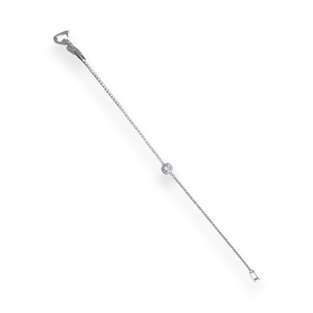 Minimal Kare Taşlı Bileklik